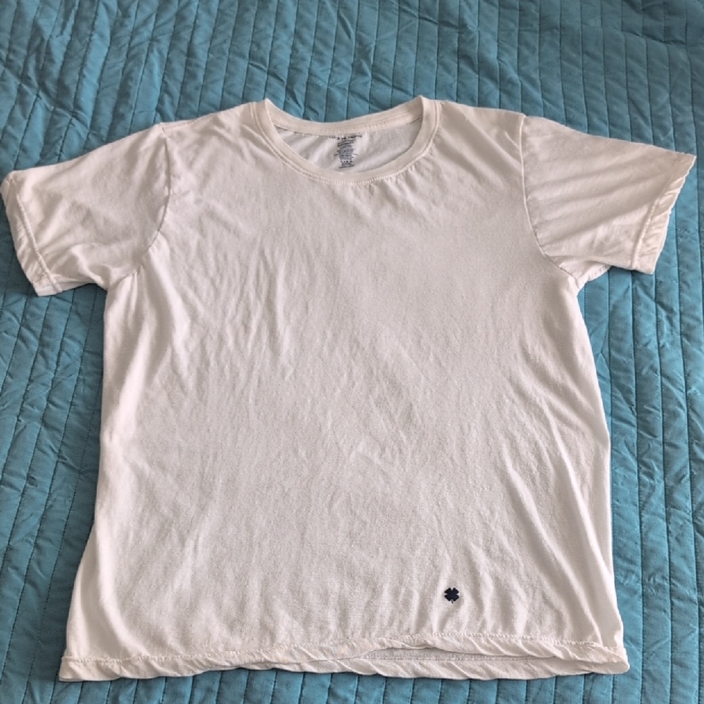 NWOT Lucky Brand Plain White Short Sleeve Underwear T-shirt Size M